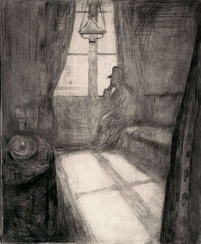 Luz de luna (Noche en Saint-Cloud) de Edvard Munch