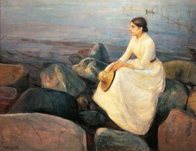 Noruega, Bergen, Inger en la Playa de Edvard Munch