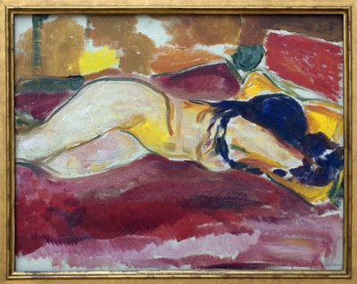 Desnudo con pañal. de Edvard Munch