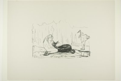 Omega y el Ciervo de Edvard Munch