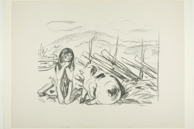 Omega y el cerdo de Edvard Munch