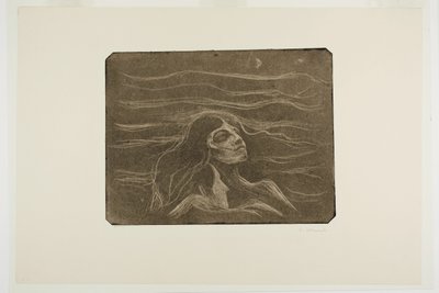En las olas del amor de Edvard Munch