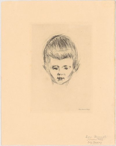 Retrato de Andreas Schwarz de Edvard Munch