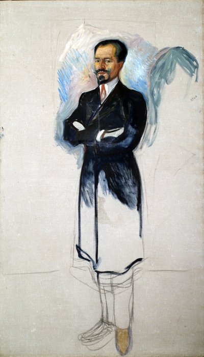 Retrato de Ernest Thiel 1859-1947 de Edvard Munch
