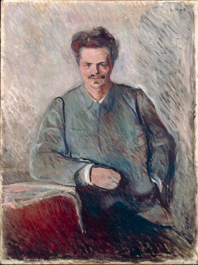 Retrato de Johan August Strindberg de Edvard Munch