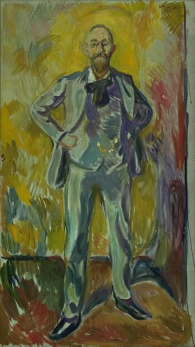 Retrato del profesor Daniel Jacobson de Edvard Munch