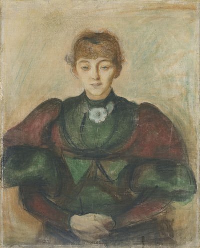 Ragnhild Backstrom, c.1894 (pastel sobre lienzo) de Edvard Munch