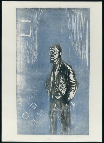 Autorretrato a la Luz de la Luna de Edvard Munch