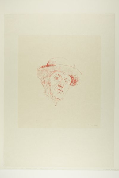 Autorretrato con sombrero I de Edvard Munch