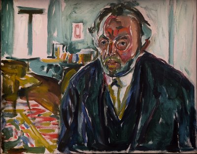 Autorretrato tras la gripe española de Edvard Munch