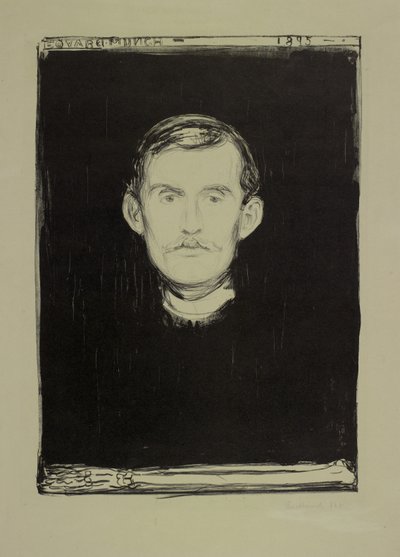 Autorretrato de Edvard Munch