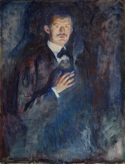 Autorretrato con cigarrillo de Edvard Munch