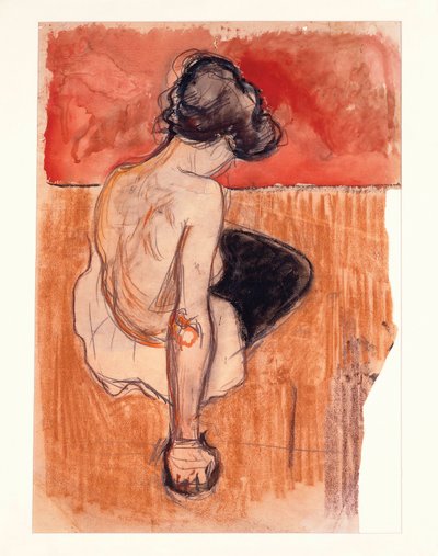 Modelo sentado de Edvard Munch