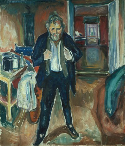 Noche de insomnio. Autorretrato en agitación interior de Edvard Munch