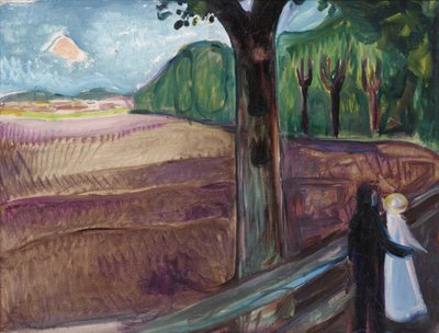 Noche de verano Sommernatt, 1917 de Edvard Munch