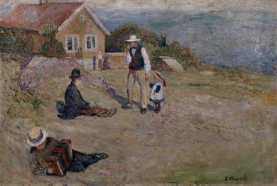 Día soleado en Åsgårdstrand de Edvard Munch