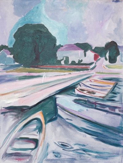 El puente en Aasgaardstrand de Edvard Munch
