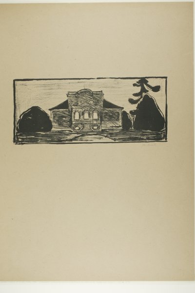 El jardín frente a la casa del Dr. Linde de Edvard Munch