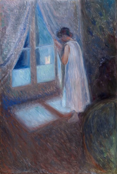 La chica de la ventana de Edvard Munch