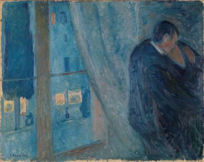 El beso, 1892 de Edvard Munch