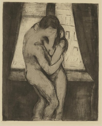 El Beso, 1895 de Edvard Munch