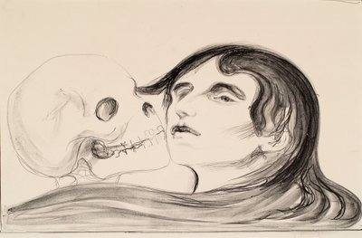 El beso de la muerte de Edvard Munch