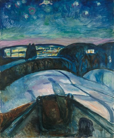 La noche estrellada de Edvard Munch