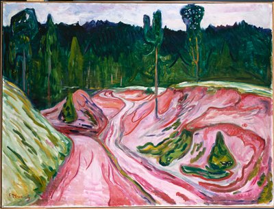 El Bosque de Turingia, c.1904 de Edvard Munch