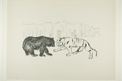 El tigre y el oso de Edvard Munch