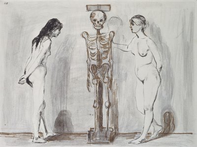 Las Dos Niñas y el Esqueleto (Vida y Muerte) de Edvard Munch