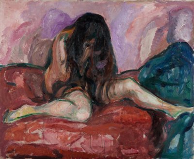 Desnudo llorando de Edvard Munch