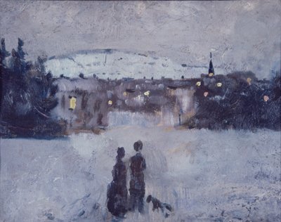 Paisaje Invernal en Skymning de Edvard Munch