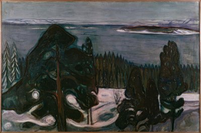 Noche de invierno de Edvard Munch