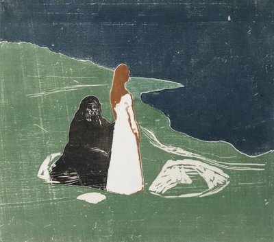 Mujeres en la orilla del mar de Edvard Munch