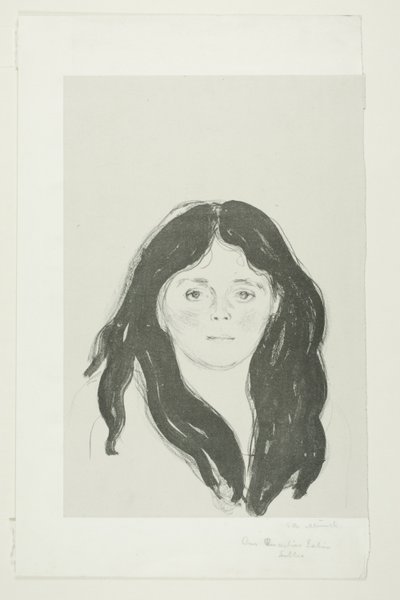 Joven mujer del barrio latino de Edvard Munch