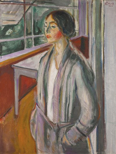 Joven en la veranda de Edvard Munch