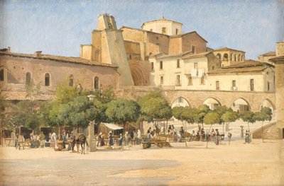 La plaza en Sulmona de Edvard Petersen