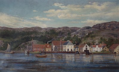 El río en Flekkefjord de Edvard Skari