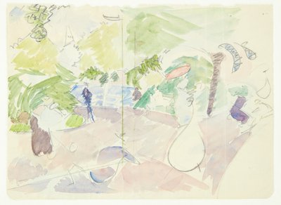 Estudio de color para Langeliniebilledet de Edvard Weie