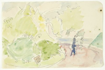 Estudio de color para Langeliniebilledet de Edvard Weie