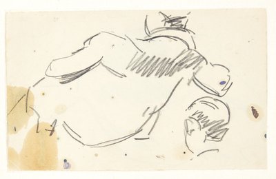 Estudio de figura para la imagen de Langelinie de Edvard Weie