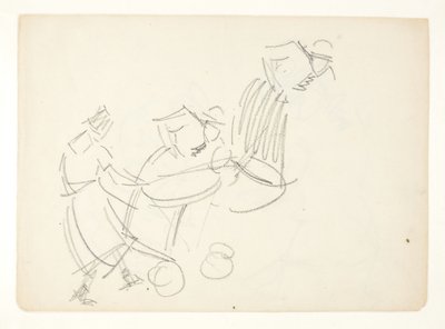 Estudio de figura para la imagen de Langelinie de Edvard Weie