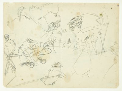 Estudio de composición para la imagen de Langelinie de Edvard Weie