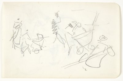 Estudio de composición para la imagen de Langelinje de Edvard Weie