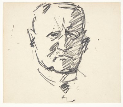Estudio para un retrato del profesor, Dr. med. Carl Lorentzen (1860-1932) de Edvard Weie