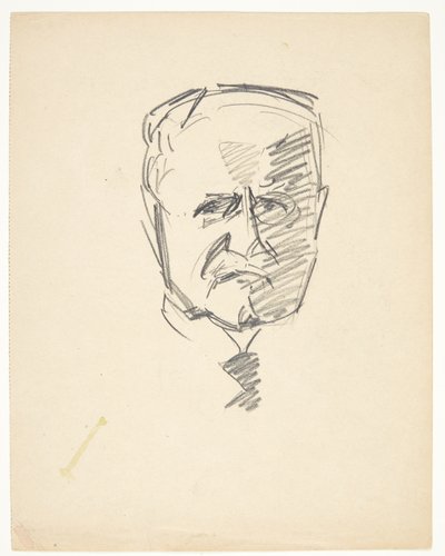 Estudio para retrato del Dr. Carl Lorentzen (1860-1932) de Edvard Weie