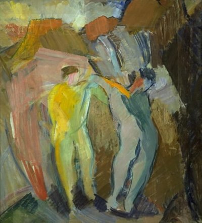 Dos genios (boceto) de Edvard Weie