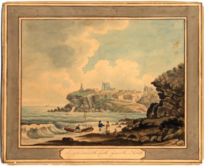 Castillo de Tynemouth desde el norte, principios del siglo XIX de Edward (after) Dayes