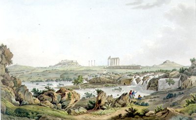El Templo de Zeus Olímpico y el Río Ilissos, lámina 30 de la Parte 5 de 