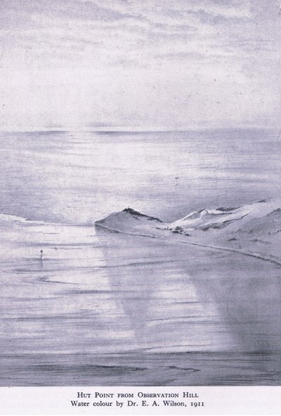 Hut Point desde Observation Hill de Edward Adrian Wilson
